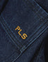 Philosophy di Lorenzo Serafini Jeansjacke mit Tigerprint-Besatz